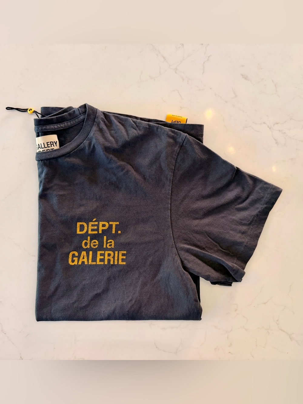 GALLERY DEPT. Dept De La Galerie Classic Tee Wash Black. Size Large